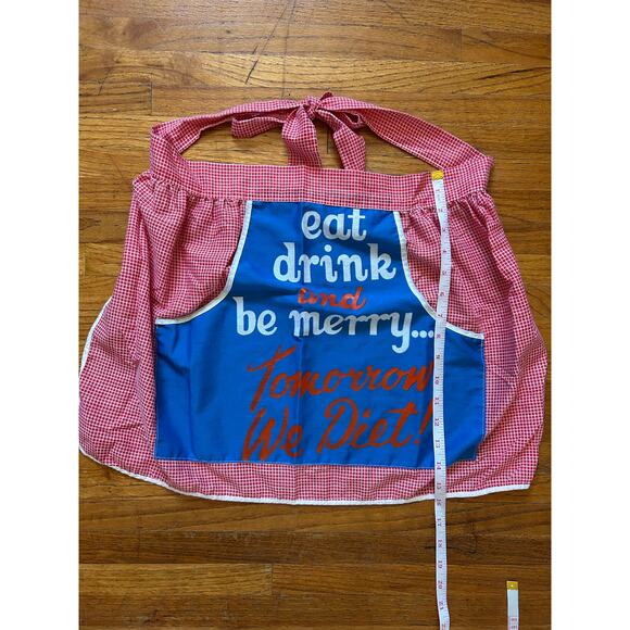 Vintage half apron with pockets - Picture 5 of 8